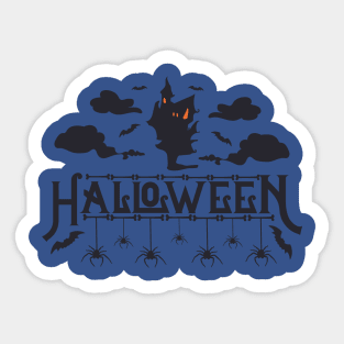 Black Halloween Sticker